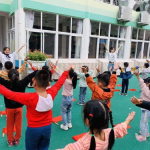 幼儿大班广播体操,大班幼儿广播体操风采展示